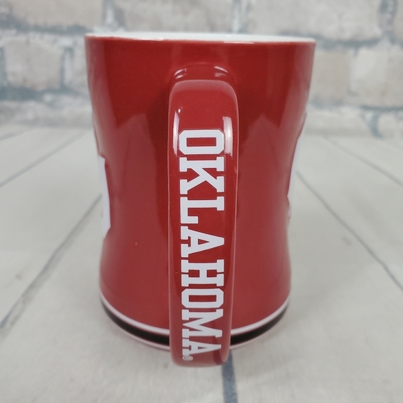 2/$25 Oklahoma Sooners 15oz Relief Coffee Mug - Picture 3 of 8